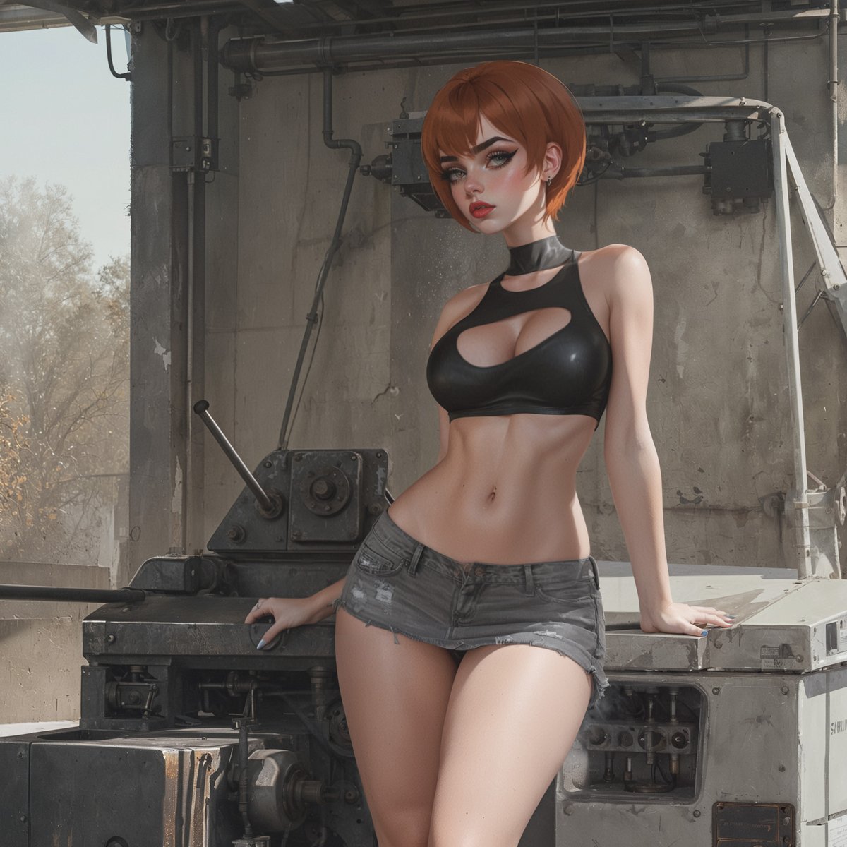 Workshop Girl
#cyberpunk #redhead