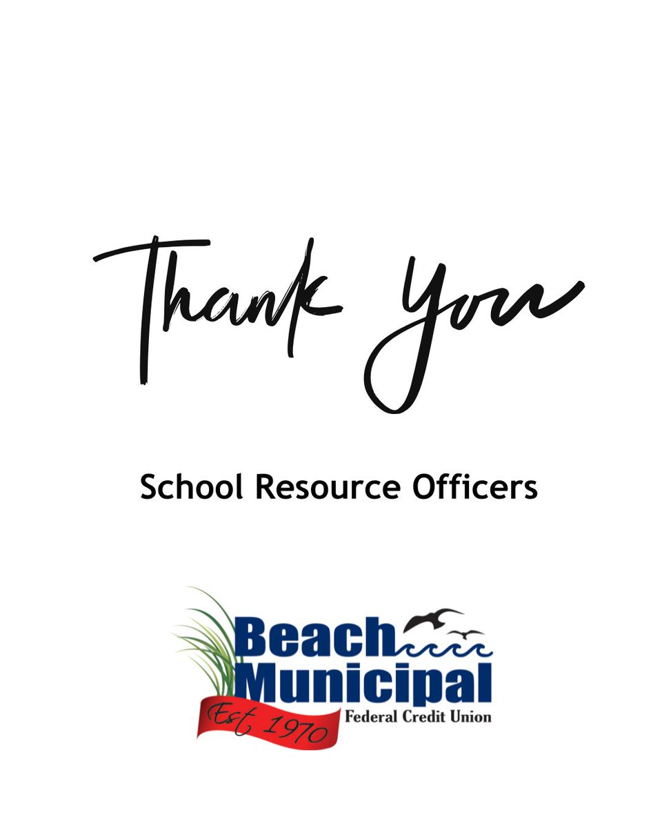 BeachMunicipal's tweet image. Happy National School Resource Officer Day! 🎉 Today, we’re sending a big thank you to the dedicated officers who help keep our schools safe and support our students every day. We appreciate all you do for our community! 👏 
#SchoolResourceOfficerDay 
#CommunityStrong
#CUatBeach