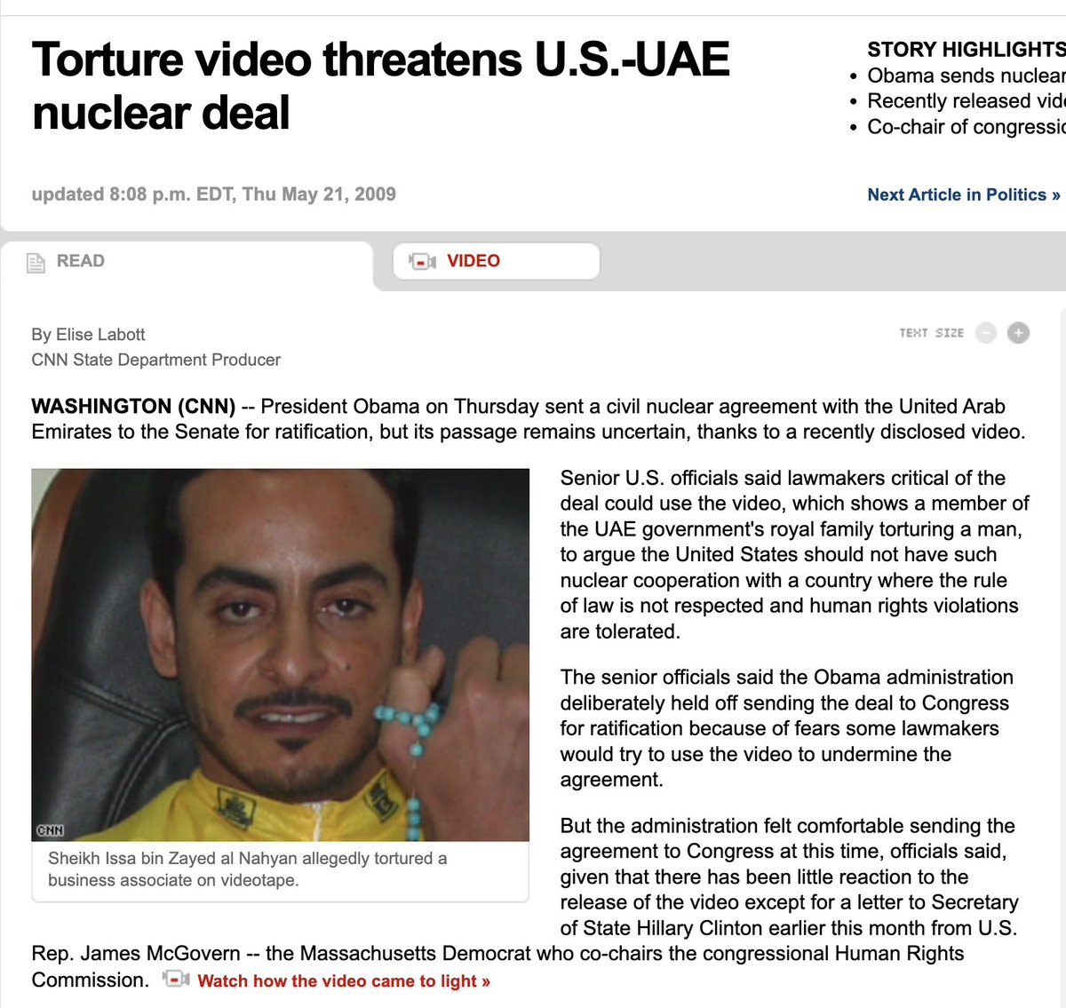 Of course this email referencing a "torture video" was immediately read to mean some kind of child sex torture, when two seconds of research clearly show it was a totally unrelated 2009 "torture video" screened to Congress. But the sender still just had to resign over it. Amazing