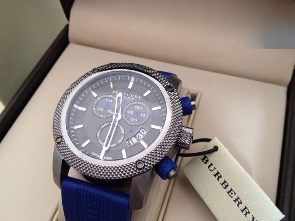 オンライン新入荷 新品 burberry chronograph watch バーバリーの