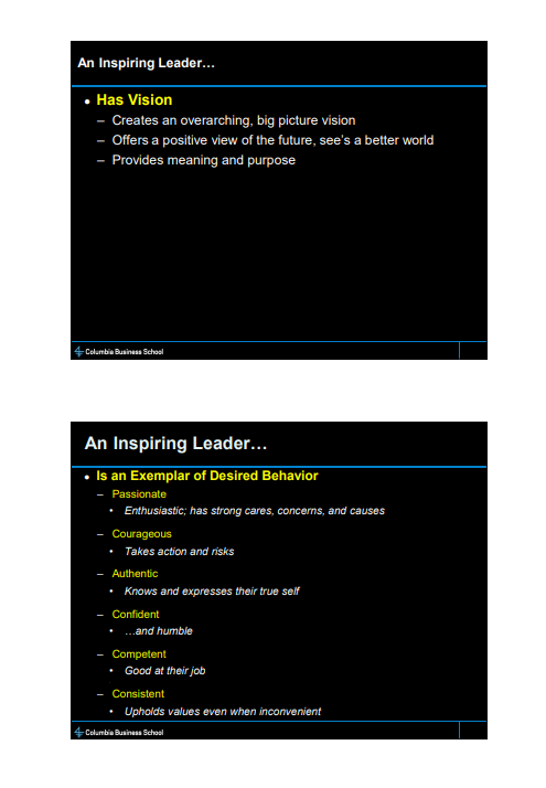 igblanch's tweet photo. What an Inspiring Leader is @Columbia_Biz . It's always good to remember https://t.co/9qYBIGl8GM
