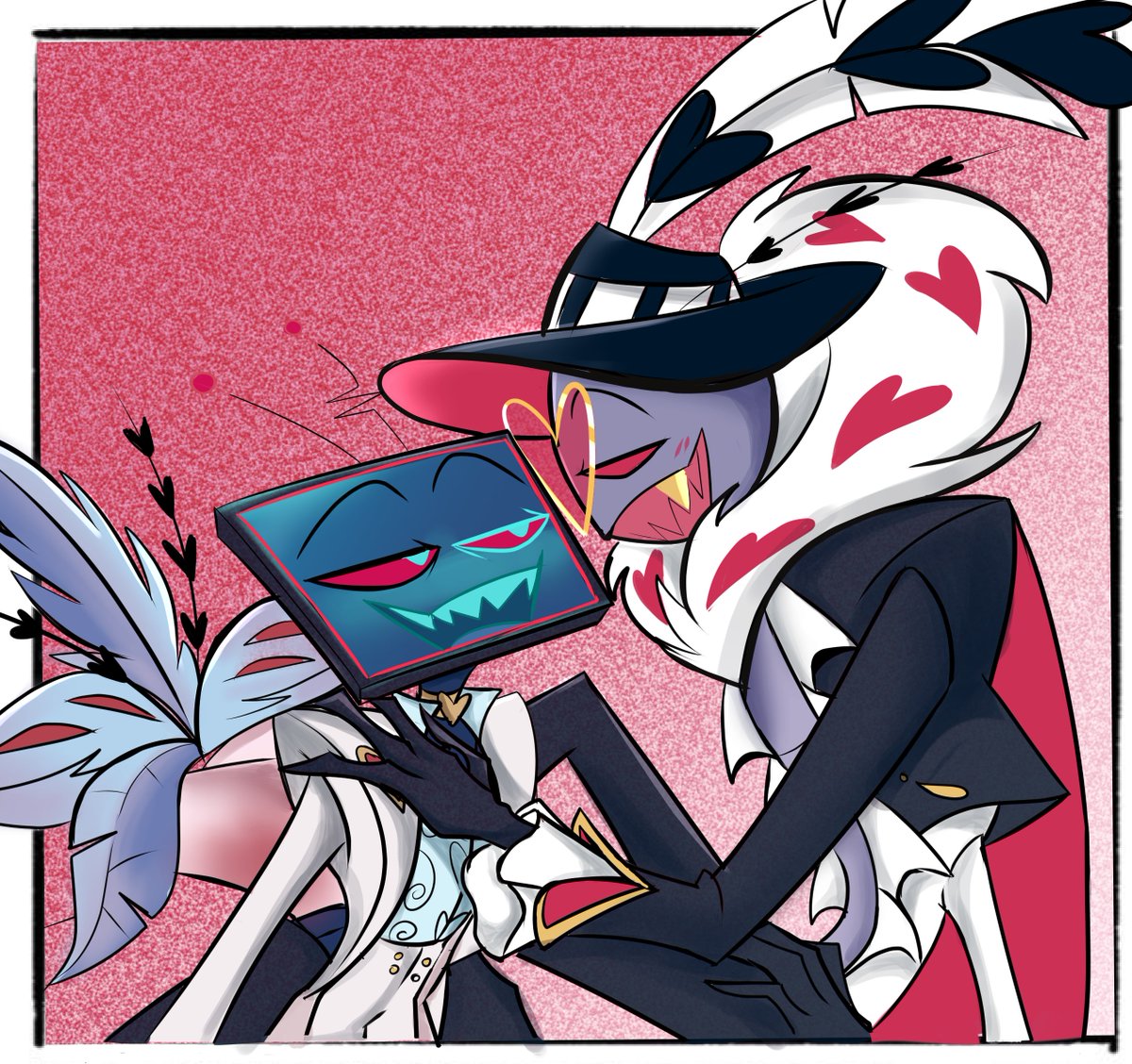 Cuteness #staticmoth #voxval #HazbinHotel