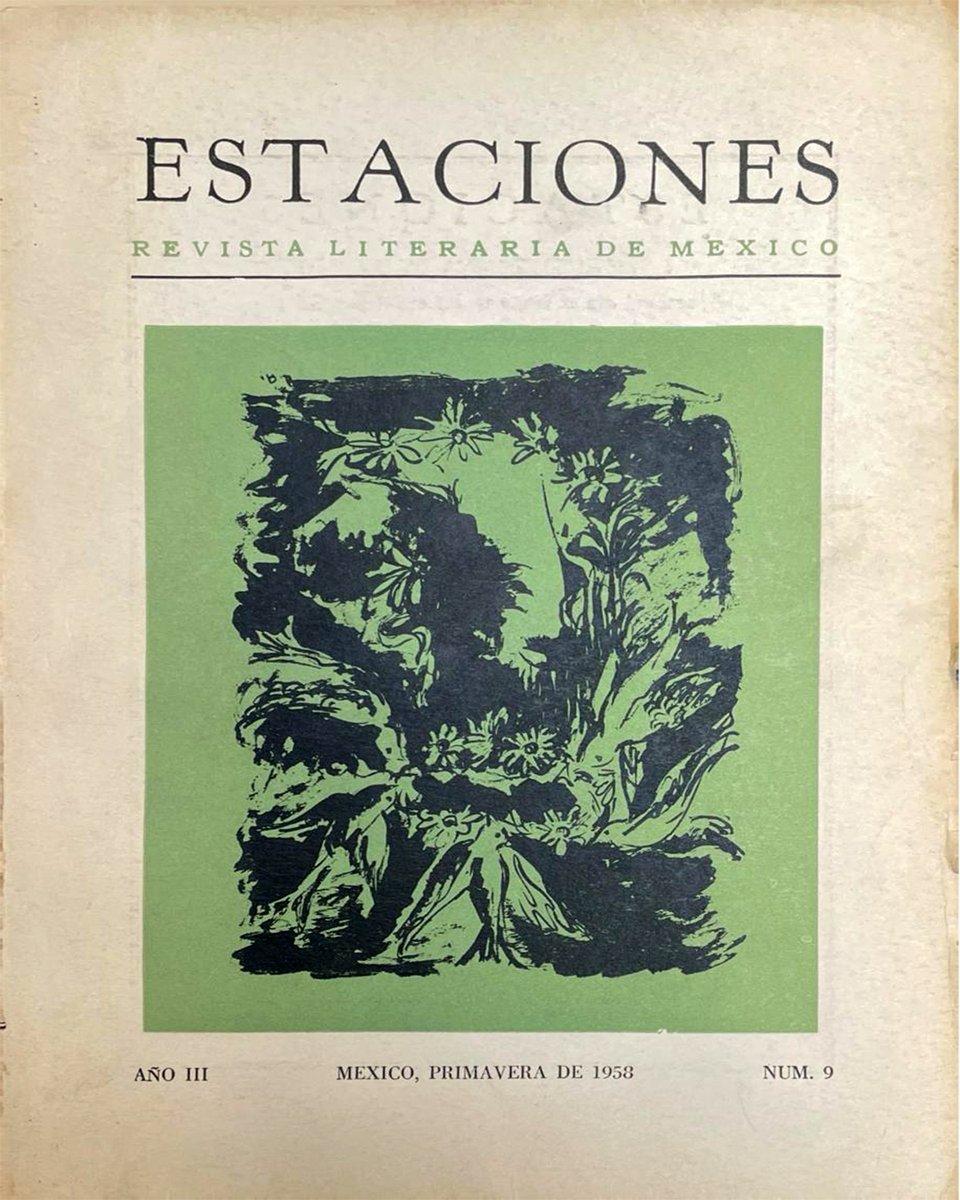 Pendola_RR's tweet photo. #Poesía
Escrito en Venecia en 1948, “Máscaras del alba”, de Octavio Paz, apareció publicado en el número 9 de 𝘌𝘴𝘵𝘢𝘤𝘪𝘰𝘯𝘦𝘴 (primavera de 1958). Hoy, en el aniversario del poeta, lo celebramos. https://t.co/TnP8IyXnYs