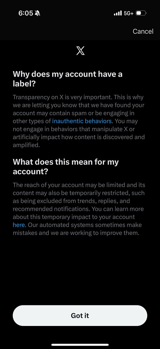 Was it calling the DOJ an organized crime syndicate? Or pointing out Nikita’s Mossad connections? Or criticizing Elon? Or something they found rummaging through my data?