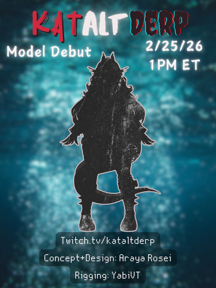 KatAltDerp's tweet photo. GASP! It's time for my model debut announcement~! I hope yall can join me𖥔 ݁ ˖~ 2/25/26 1PM ET on https://t.co/ZRtLlPsHH8

What yall think is under the veil?  
#vtuber #envtuber #twitch #vtuberdebut #debutvtuber https://t.co/gY5fupupkw
