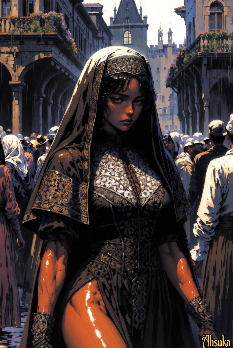 悲しき修道女 / 強き修道女。おやすみなさい。

#AiArt #AIイラスト