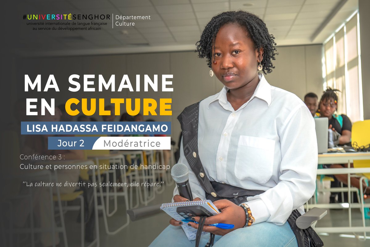 AlphaMamad89465's tweet photo. Ma semaine en culture m'a permis de comprendre que la culture redonne une voix aux réfugiés, humanise l’hôpital et prépare la réinsertion en prison. Investir dans la culture, c’est investir dans l’humain
#CultureInclusive #ImpactSocial #Réhabilitation #DroitALaCulture #Inclusion https://t.co/Mnwjl1MuNX