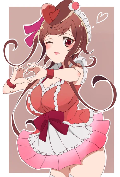 #ゾンビランドサガ ハートを送るメイドゆうぎり姐さんも素敵
