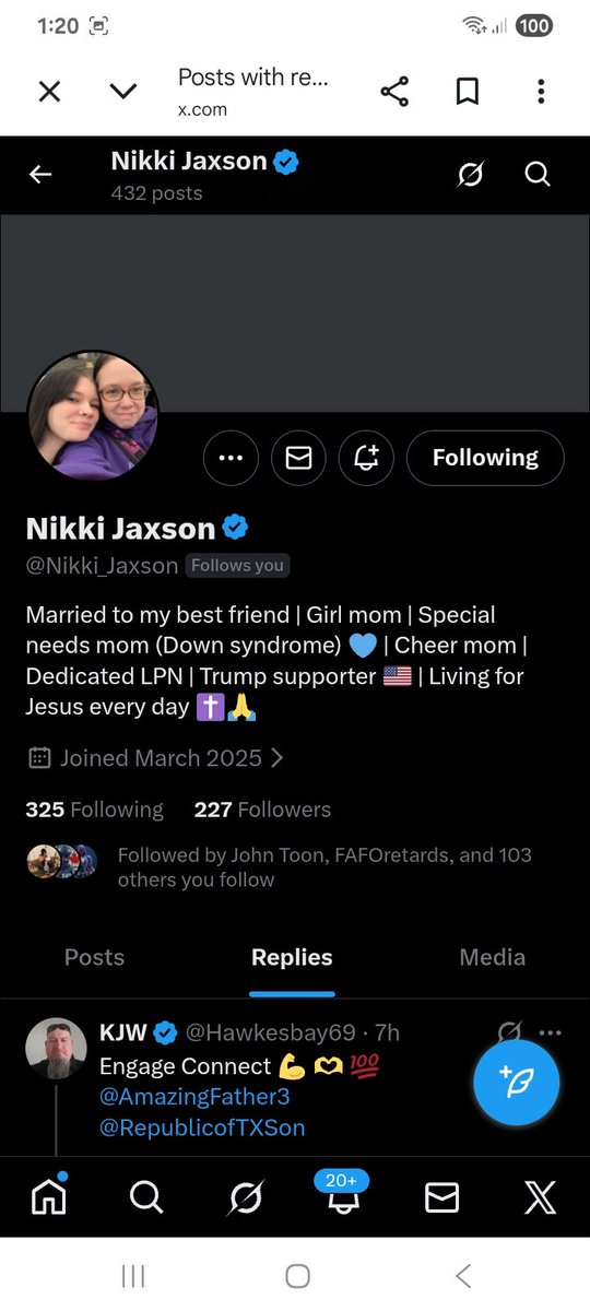Smaller account boost 
Can we find this patriot some new friends, connects back 
<a href="/Nikki_Jaxson/">Nikki Jaxson</a> 
F&amp;R
💪🫶💯🇺🇸
