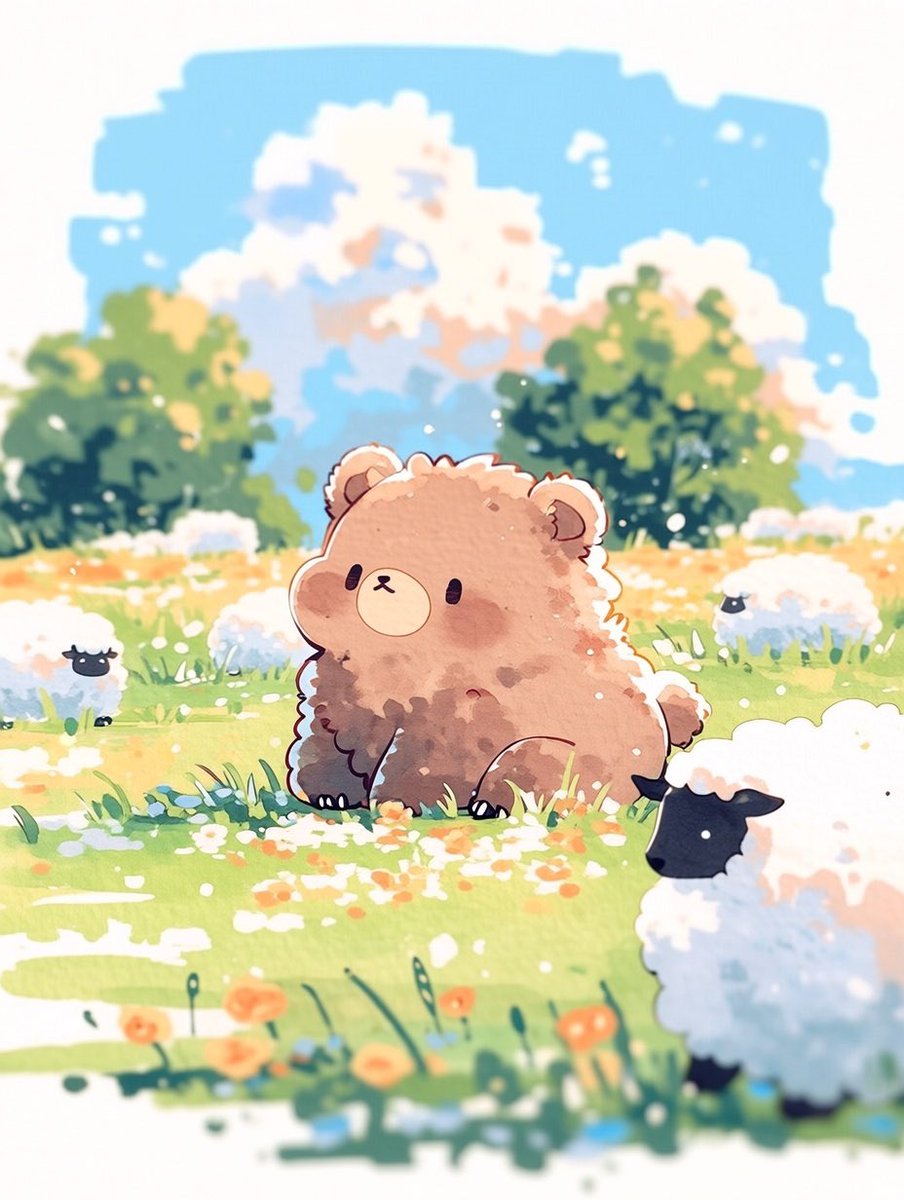 羊が1匹、羊が2匹、くまが1匹?!
