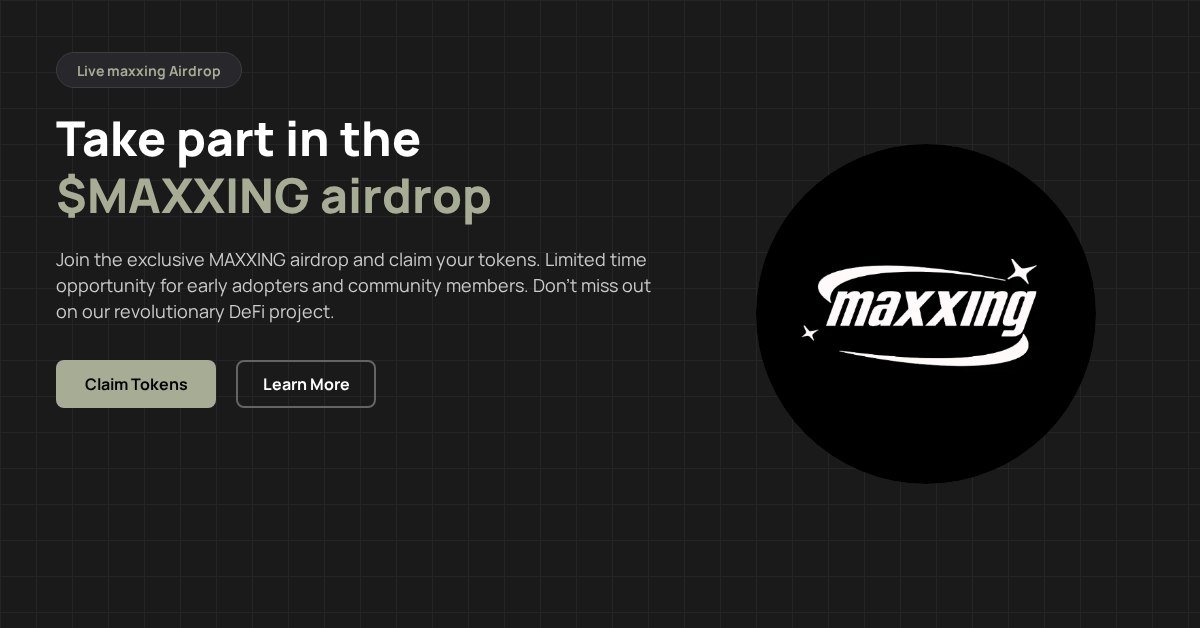 Swbltalk's tweet photo. DROPS ALERT: $maxxing is now live!
This is exclusively for community members.
Hurry, it's first-come, first-served—act fast!

https://t.co/3OsGNe7xZh https://t.co/fl3zY0mWGN