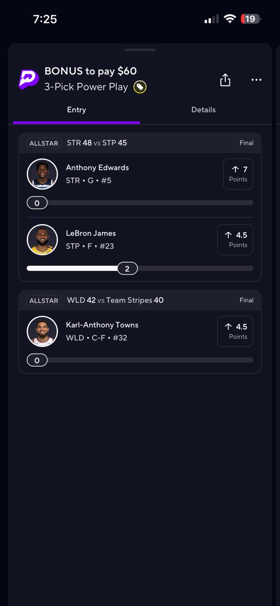 ethan_mac3245's tweet photo. @PrizePicks Bet hit and your counting them for wrong games scam picks I got 2 other bets that should’ve hit too tf is this https://t.co/eb2jOmCVEj