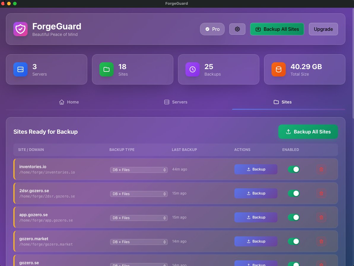 ForgeGuard: connect your Forge servers, pick your sites, hit backup. Databases + files saved to local or Google Drive.
forge-guard.com
#Laravel #LaravelForge