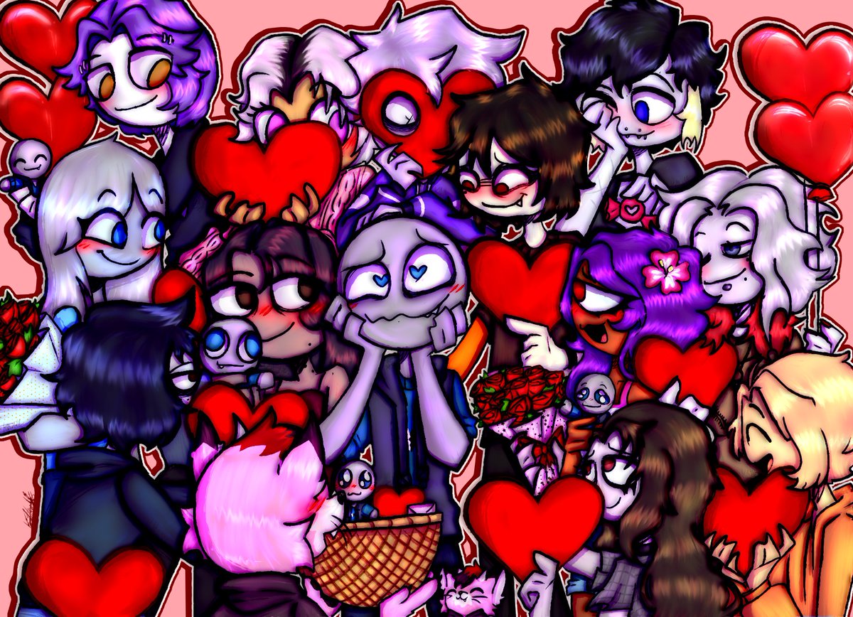 FINISHED IT!! YAY!! #HappyValentinesDay !
(To the ones who aren't in this one DONT WORRY MWACK <3 im makin' another batch w ya guys Hehehehe)

#YBG #YourBoyfriendGame #YourBoyfriendPeter #YourBoyfriend #YourBoyfriendfanart #peterdunbar #yourboyfriendgamepeter #YourBoyfriendfanart