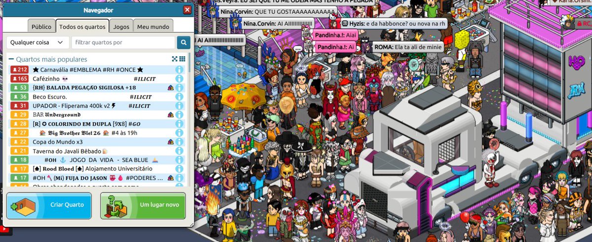 SUCESSO ABSOLUTO! 🎉🔥

O evento Carnavália, promovido pela Rádio Habblet em parceria com a <a href="/Habbonce/">Habbonce</a>, está simplesmente PARANDO tudo! ✨

É brilho, é energia, é animação do começo ao fim, e ninguém quer ficar de fora dessa festa que já virou assunto por todo o hotel!