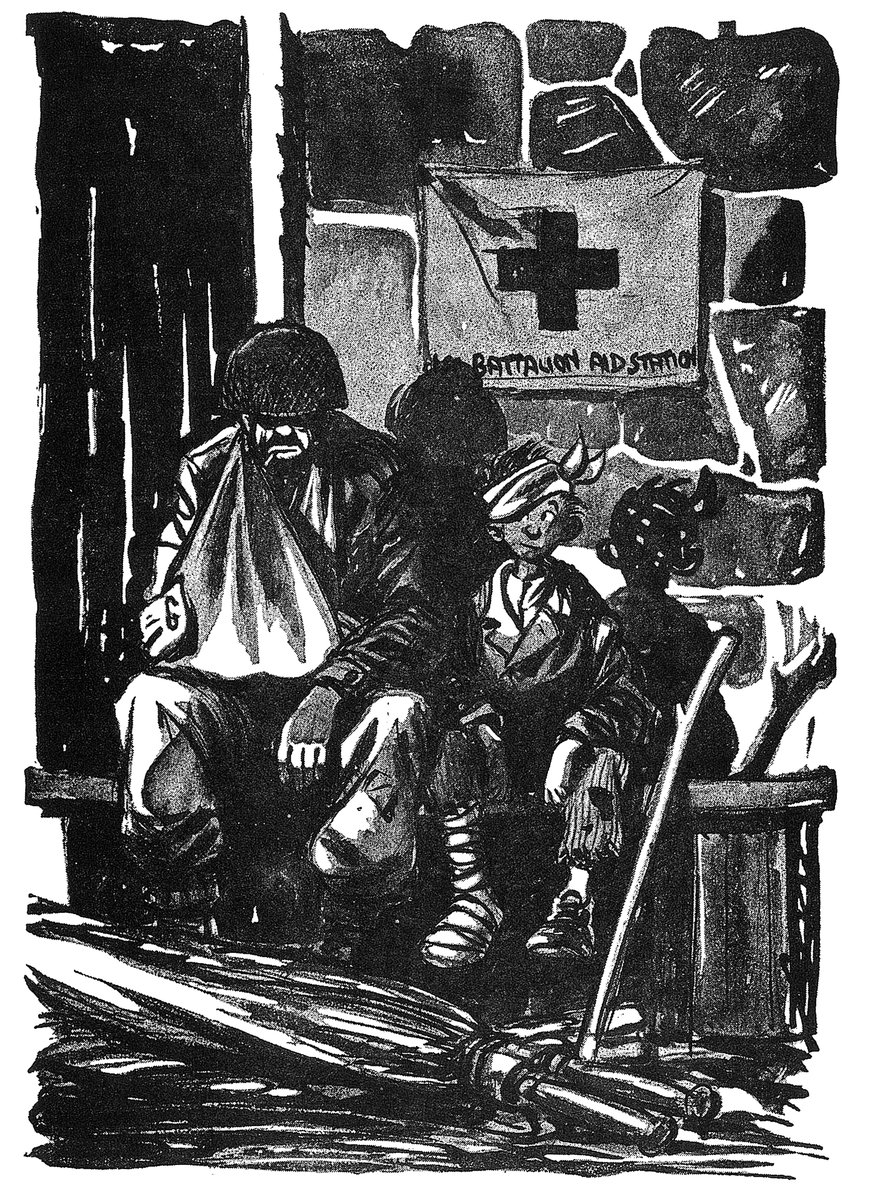 We're all in this together. From Stripes WWII archives, by the award-winning cartoonist Bill Mauldin.