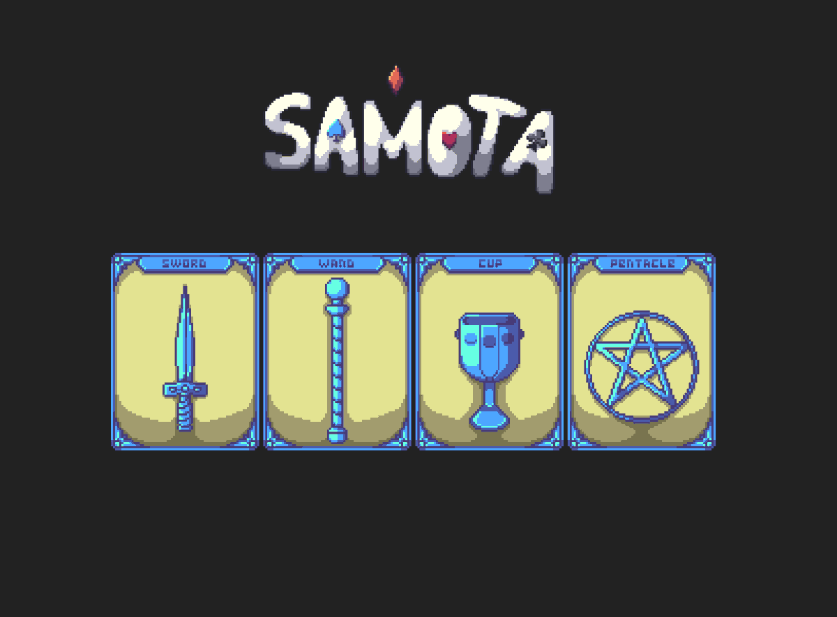 They’re called Minor Arcana…

But somehow they still ruin my strategy.

Why is the “minor” card always the one that changes everything?? 

Which suit fits your playstyle?

#Samota #IndieGameDev #PixelArtist  #Deckbuilder #SteamWishlist #Roguelite #CardGame #Gamedev #IndieGame