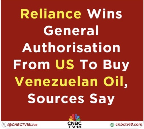 The US issues "approval" to Reliance to buy Venezuelan oil.. After their coolies in GOI surrender under the Indo-US deal. This is the crap of "Strategic Autonomy" that cheap copy-cat butler <a href="/DrSJaishankar/">Dr. S. Jaishankar</a> peddles to Indians under Surrenderlal @NarendraModi... Have a good LAUGH!