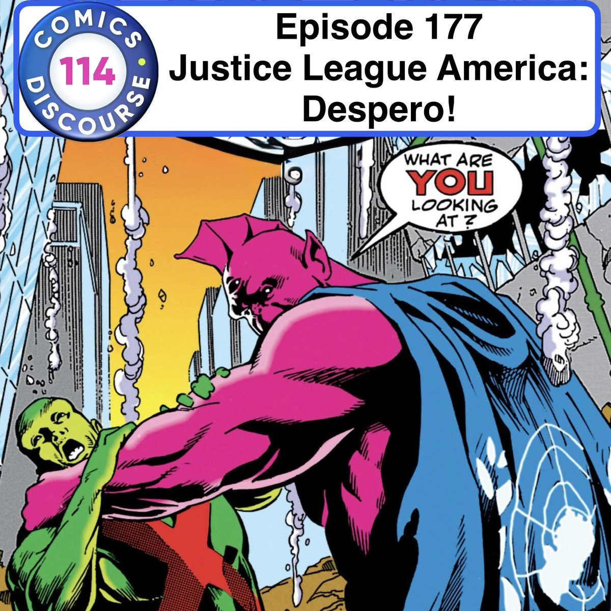 Episode 177: Special guest Shane Kelly from #ComicGeekSpeak returns to the show to discuss with us #JusticeLeagueInternational Special #1 and #JusticeLeague America 37 - 40 featuring the return of Despero and the Death of #MisterMiracle! What?! #DCComics

podcasts.apple.com/us/podcast/com…