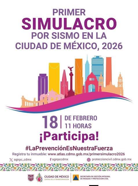 ¡APUNTA LA FECHA! 👀

Se dio a conocer que la alerta sísmica se activará en la CDMX con el fin de evaluar los protocolos de emergencia y la capacidad de evacuación de la ciudadanía y las autoridades. 🧐 Toda la información, aquí 👇🏻
bit.ly/40bHk4O