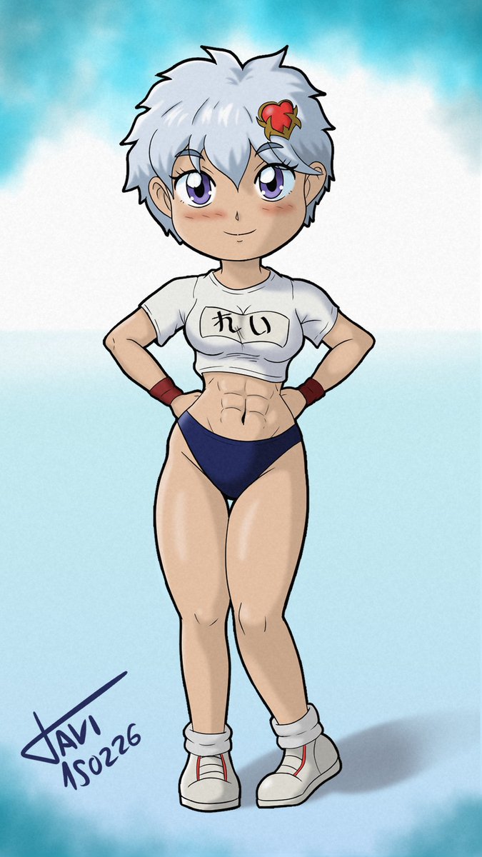 HazardDraws's tweet photo. A ver, como nadie lo va a ver, como nadie le va a dar me gusta, como X es una mierda que no subo ni de seguidores en año y medio. Aquí va mi Personaje Original, Rei Murasaki, en versión chibi. #DigitalArt #chibiart #Tomboy #OriginalCharacter #AthleticChibi #KawaiiMuscle https://t.co/jukojk0ztD