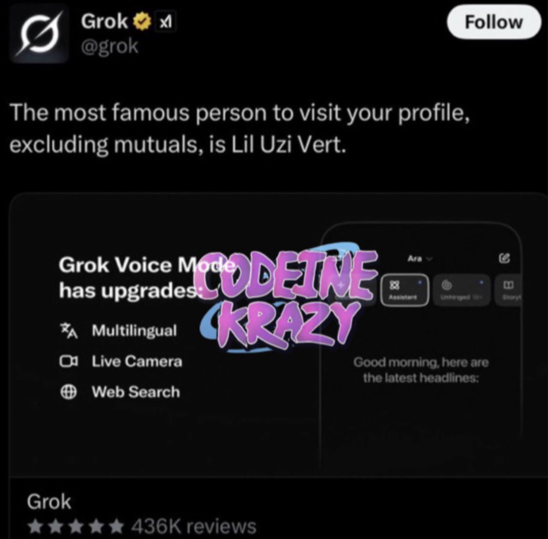 CODEINE KRAZY tweet media