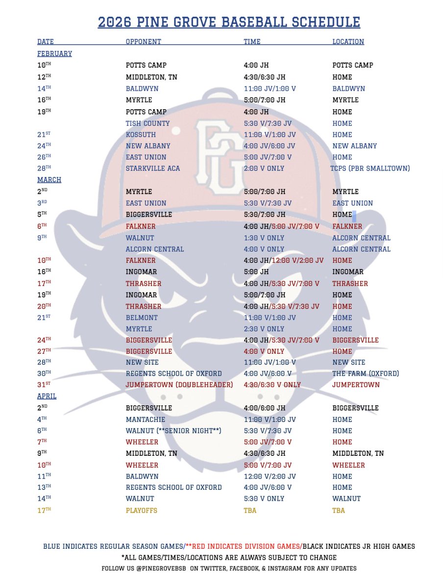 Pine Grove Panthers Baseball ⚾️ tweet media