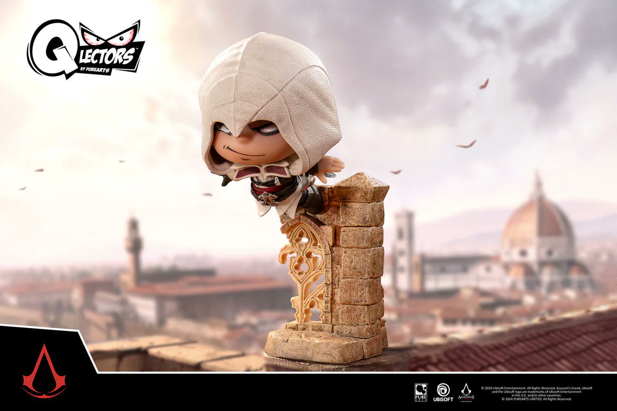 Gremio_Sombras's tweet image. Aún está disponible para su compra la figura de Ezio Auditore realizando un salto de Fe desde una torre de @PureArtsLimited. Se trata de una figura de PVC de 6 pulgadas de altura. 🦅

Disponible aquí: purearts.com/products/qlect…

#AssassinsCreed #Purearts
