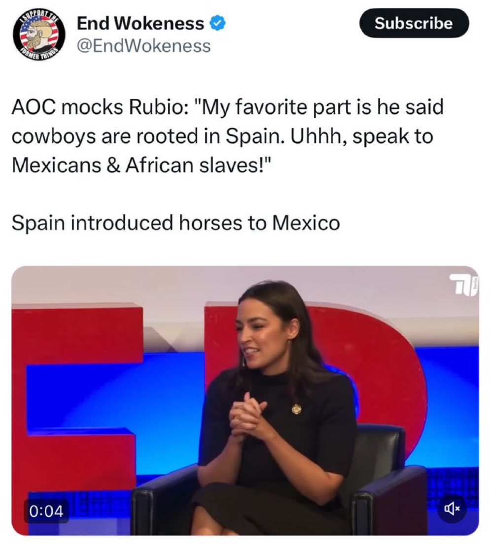 AOC is actually a retard. And the worst kind of retard, at that. A retard who doesn’t realize she’s retarded.