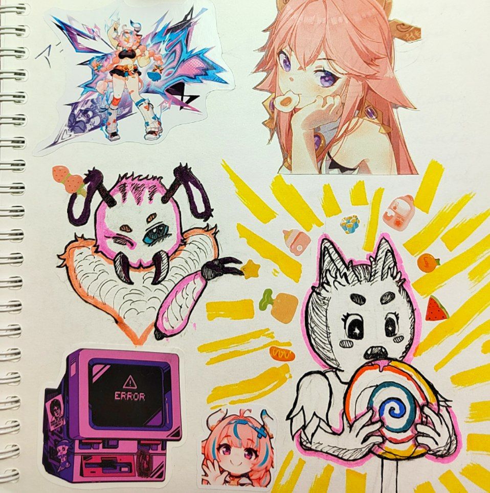 PinkuDani's tweet photo. My new sketches with my #pinkudani mite and character from #peakgame https://t.co/KBKDa6IacZ