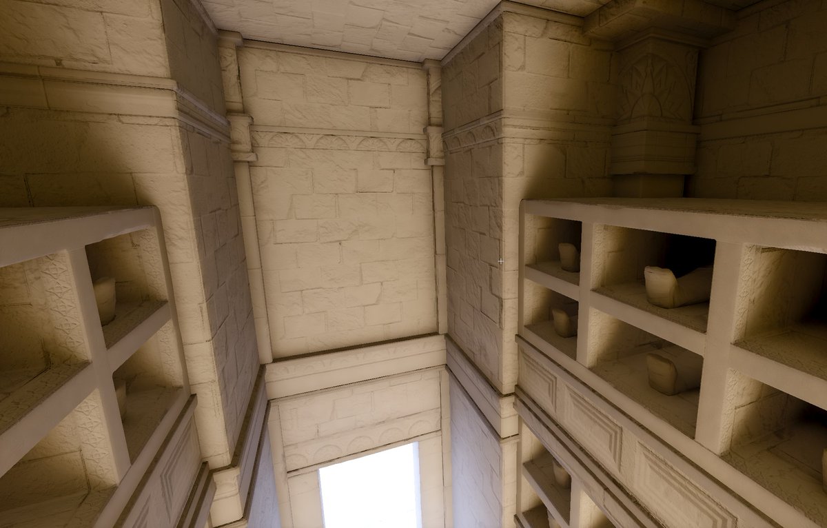 CodePotrick's tweet photo. I experimented more and made two big improvements to my global illumination denoiser recently:      

* A new firefly clamp based spatial filter weight recovers a lot of energy post firefly filtering    

* Ray-length based filter guiding adds nice contact hardening https://t.co/5OYuUOrHnC