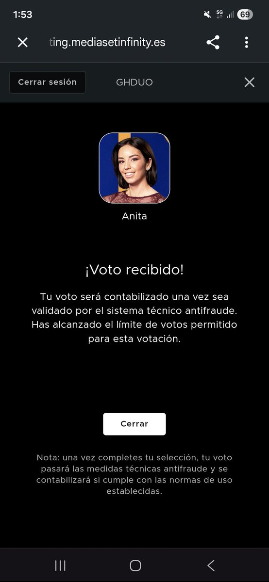 #GHDúoCuentas6 fuera señora !