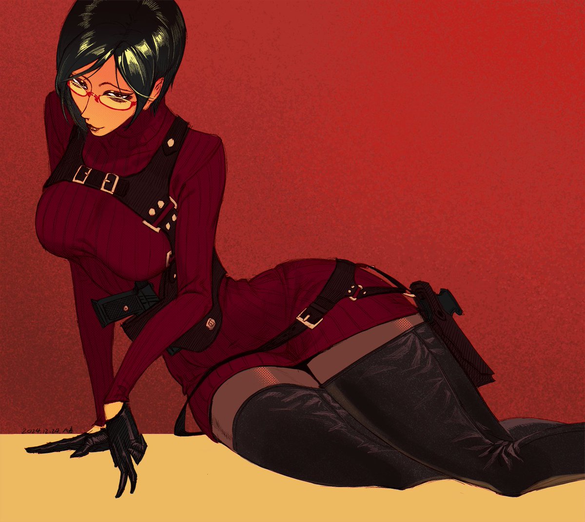 Fan art | Resident Evil 4 - Ada Wong

Artist: <a href="/huahuadeatai/">A tai</a>