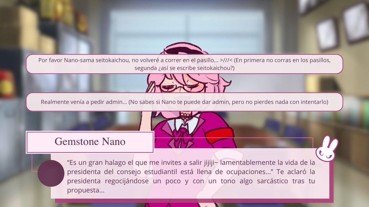 ¡Más te vale no correr en los pasillos! 🩷✨

Decidiste salir con <a href="/gemstonenano/">Nano ꒰ LEP ꒱ 🀄🎀</a> este #SanValentin y olvidaste lo más importante "llevar tu uniforme completo" 🩷🩷🩷

¿Seguirás las reglas ó le pedirás admin? òwó