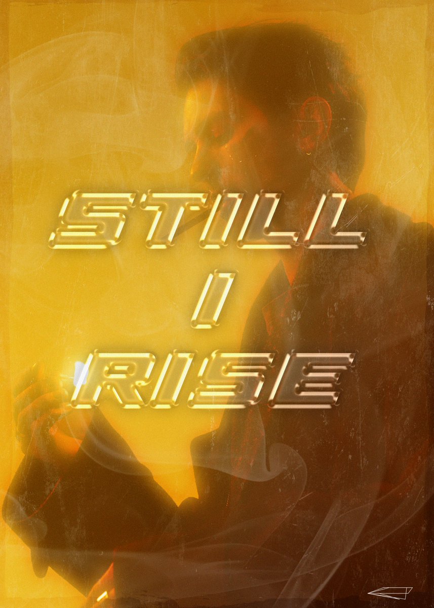 GraphicsDakota's tweet photo. Still I Rise Poster. Using grain and Clarity and Dehaze Tutorial from @doronstudio https://t.co/Exgqgq3leR