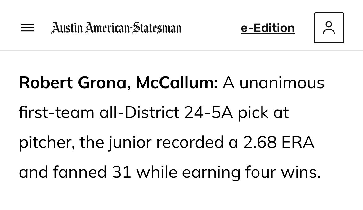 McCallum Baseball tweet media