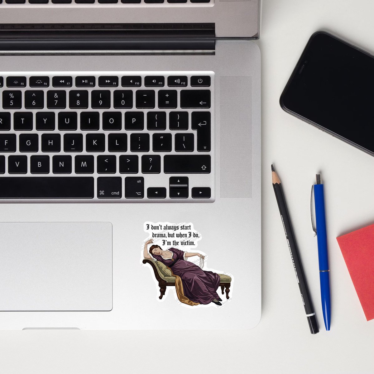 StickerFrenzyy's tweet image. Perfect for anyone who has mastered the art of the Victorian faint. 🎭 Get the sticker here: etsy.me/4rTvjNp

#DramaQueen #FunnySticker #VictorianMeme #StickerShop #SmallBiz