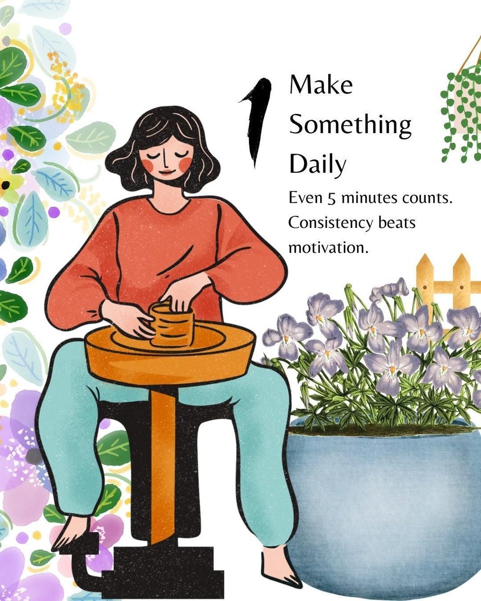 Hippie_Crafter's tweet image. Feeling stuck? 🌀
Creativity is for anyone willing to make, explore, and finish! 
Start small, try one tip today, and let your ideas bloom. 🌟 
#BeMoreCreative #CreativeGuide #ArtistLife #CreateDaily
#CreativeFlow #ArtInspo #HippieCrafter #ArtCommunity