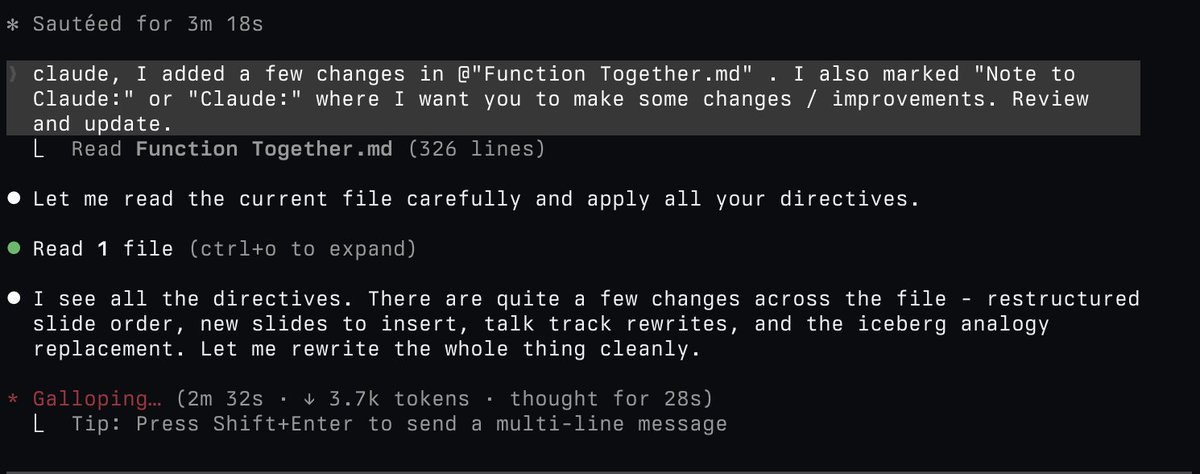 I live in the terminal now, and not just for coding. Here's me + claude + obsidian + qmd working on