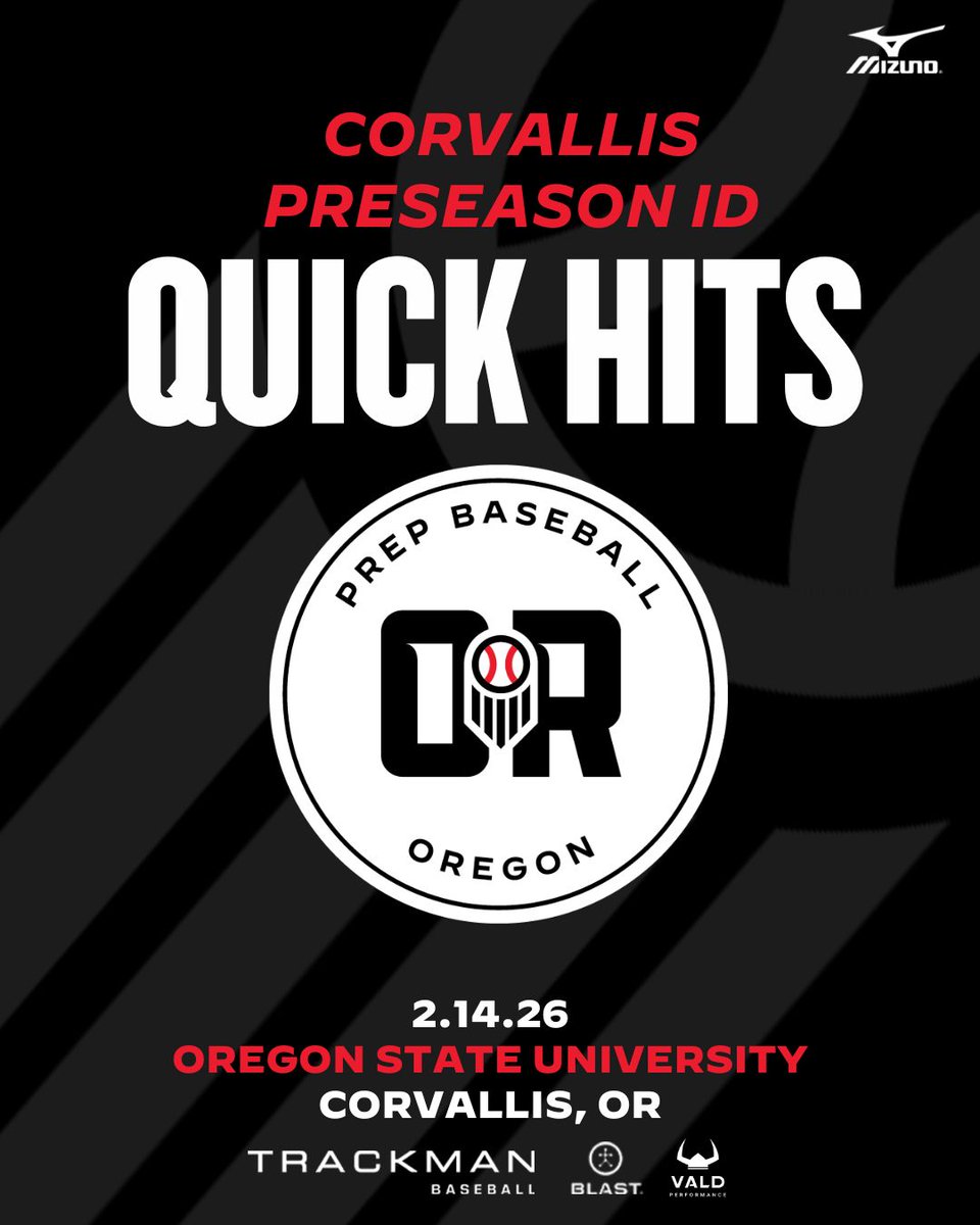 PrepBaseballOR's tweet photo. 𝐂𝐎𝐑𝐕𝐀𝐋𝐋𝐈𝐒 𝐏𝐑𝐄𝐒𝐄𝐀𝐒𝐎𝐍 𝐈𝐃

𝗤𝗨𝗜𝗖𝗞 𝗛𝗜𝗧𝗦

Scouting notes on standout performers from our first Oregon ID event of the year⤵️

🔗 https://t.co/2tL5vngdTq https://t.co/XEC7qOyLWK