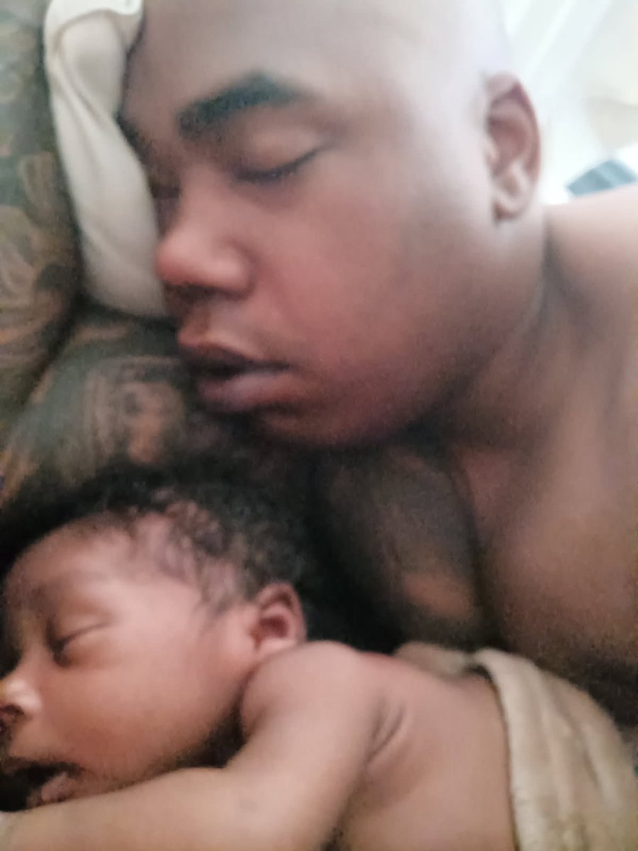 WittyDLGill's tweet image. ~Although Erica captured the picture, I’ve titled it “Like Father, Like Son”!  My 31~year old baby and his one~month old baby, WOW! ~😍😍😍