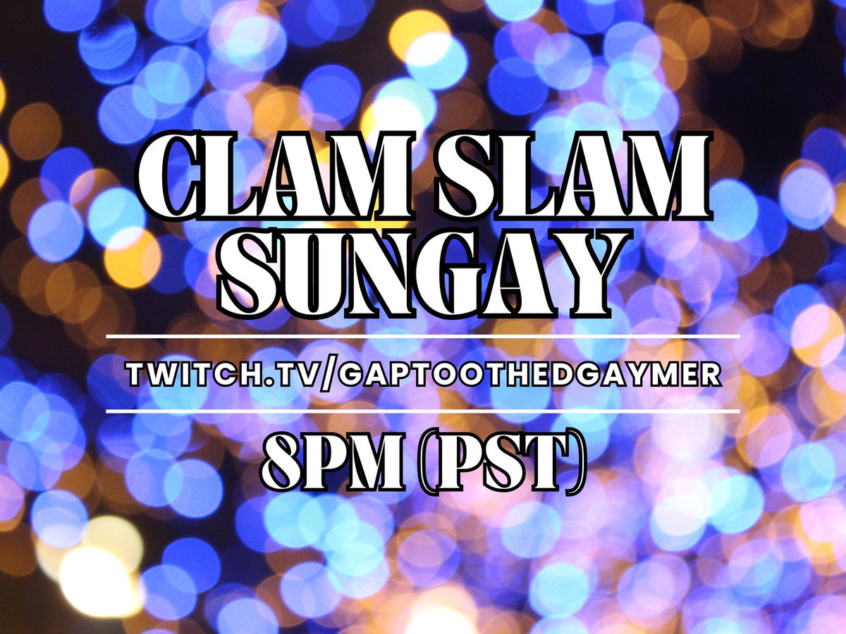 Hayyy BB'S! Gonna start at 8pm (PST) tonight. Chatting, ripping, and vibin out. See SH'ALL later this evening!

twitch.tv/gaptoothedgaym…