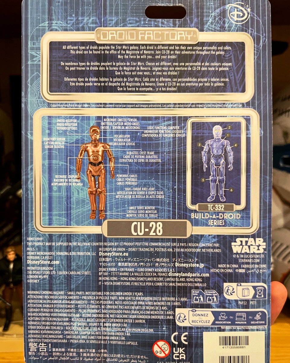 bobafettloot's tweet photo. “Todo está bajo control, Magistrado. No hay sorpresas.”
#StarWars #DroidFactory
CU-28
#TheMandalorian
#DisneyStore #BuildADroid https://t.co/sYDZAhVZJ3