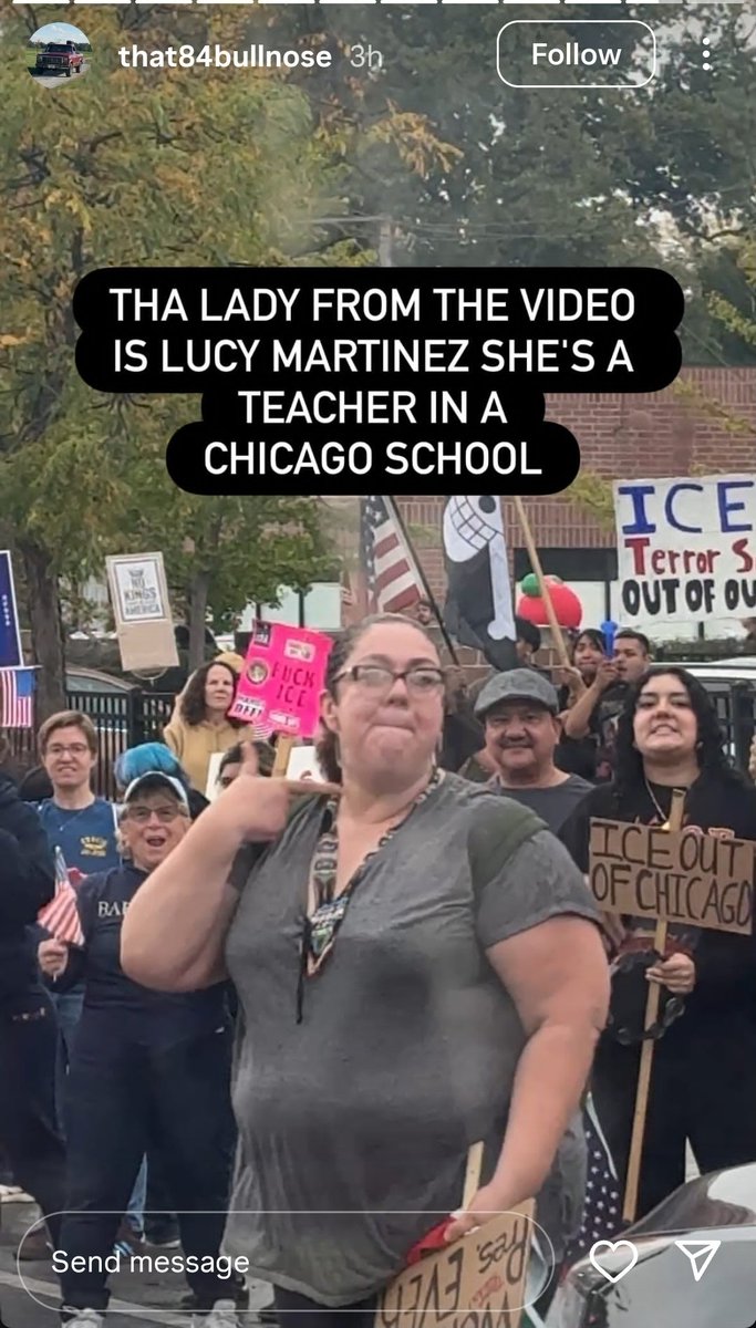 DeAngelisCorey's tweet image. This lady who mocked Charlie Kirk’s death gets to keep her job teaching in Chicago.

But this teacher is forced to resign for posting "Go ICE."

The government school system protects the radical left.