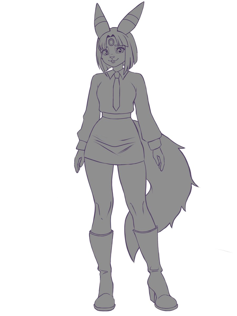 I finally finished the Umbreon sketch!

#umbreon #pokemon #artmoots #smallartists