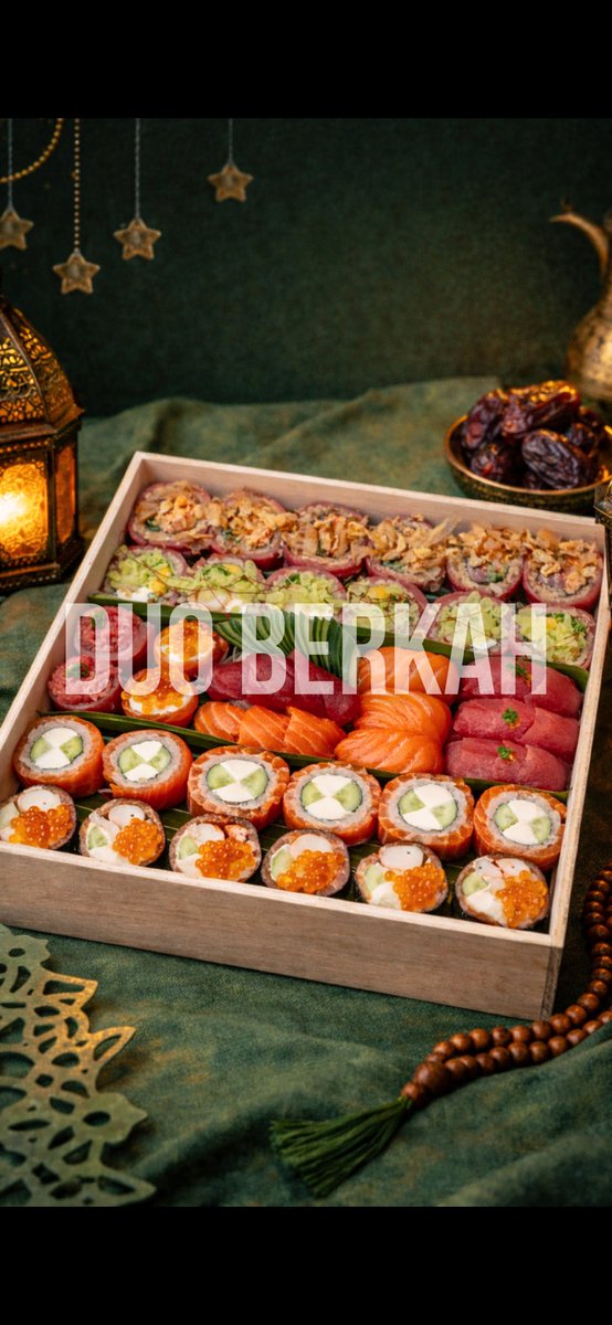 Filadelfia2025's tweet photo. Introducing the DUO BERKAH menu, specially prepared for the holy month of Ramadan. Pre-orders are open from February 18 to March 18, 2026.

Secure your order today through the numbers below:
Bali: 082339892868
Jakarta: 088975097603

#FiladelfiaSushi #Ramadhan #FiladelfiaBali https://t.co/rDywUY5s7z