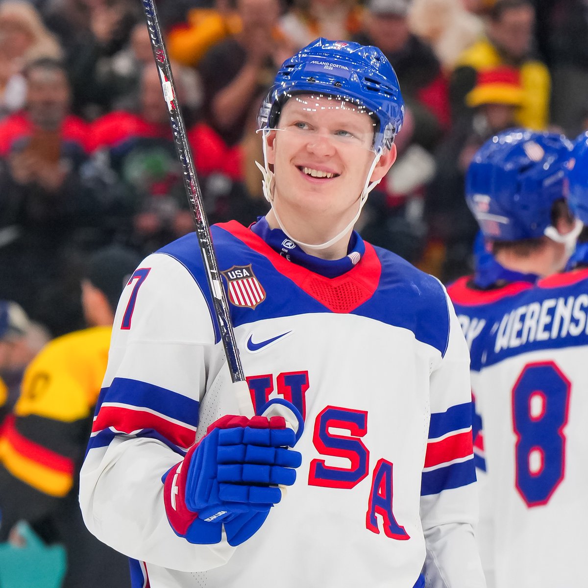 usahockey's tweet image. Playin' Free Bird all the way to the quarters 🦅 #WinterOlympics