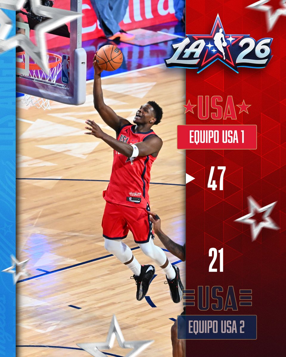 NBAMEX's tweet image. 🏀 Team Stars se impone ante Team Stripes en la final den #NBAAllStar .⭐️⛹️‍♂️
