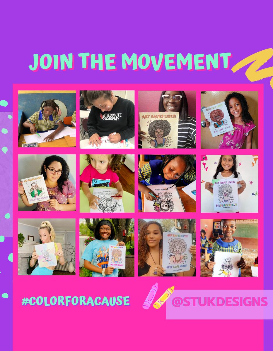 STUKDESIGNS's tweet photo. 🖍️Join the Movement! 
📒 #colorforacause with us! 
📍 https://t.co/lPDRQMfeNi 
#nftcommunity #artists https://t.co/bomD7zdvFG