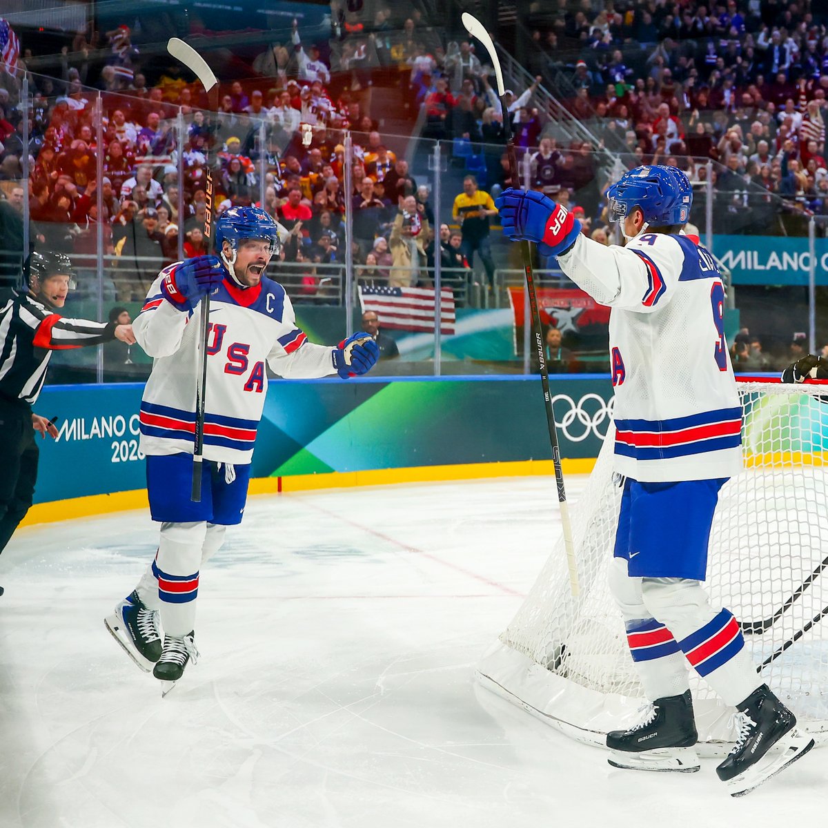 usahockey's tweet image. Playin' Free Bird all the way to the quarters 🦅 #WinterOlympics